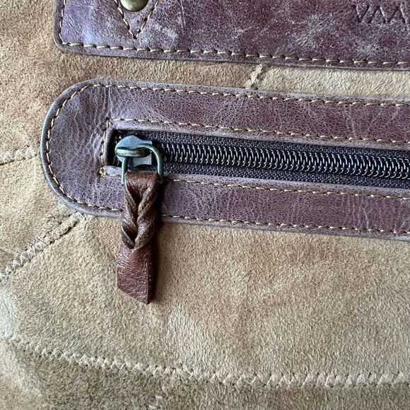 VAAN & CO. Leather and Canvas Tote - Picture 6 of 14